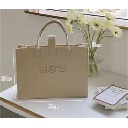 ZF311 New Custom-made Felt Bag Cartoon Storage Bag Bear Handbag Multi-purpose Shopping Portable Felt Bag