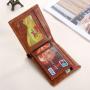 Fashion New Design US Dollar Print Business Card Holder Case Mens Wallet Slim PU Leather Purse for Travel