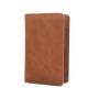 Soft PU leather passport holder with pen holder leather travel passport holder