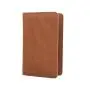 Soft PU leather passport holder with pen holder leather travel passport holder