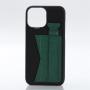 2023 Luxury Pebbled Leather Mobile Back Cover Phone Case With Credit Card Holder Finger Strap For Iphone 14 15 Plus Pro Max