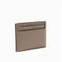 Nicely done genuine leather credit card holder with logo deboss Card wallet in leather