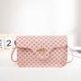 2024 Women's Fashion Shoulder Oblique Bag Small Square with Dot Flower Material Wholesale from Factory