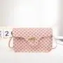 2024 Women's Fashion Shoulder Oblique Bag Small Square with Dot Flower Material Wholesale from Factory