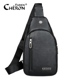 China Wholesale Large Purse Sling Cross Body Waterproof Pu Fabric Casual Phone Crossbody Shoulder Chest Men Messenger Bag