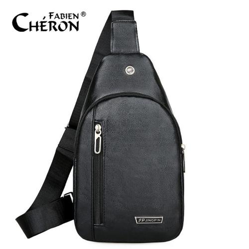 China Wholesale Large Purse Sling Cross Body Waterproof Pu Fabric Casual Phone Crossbody Shoulder Chest Men Messenger Bag