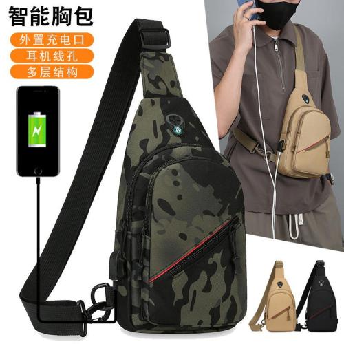 Trendy casual men's small shoulder bag