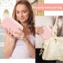 Soft Plush Cosmetic Bag Fluffy Fuzzy Makeup Pouch Zipper Cute Spacious Pillow-shaped Travel Toiletry Bag