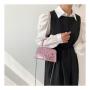 KBW710 Women Bag New Fashion Patent Leather Glossy Handheld Single Shoulder Crossbody Bag Ladies Stone Pattern Square Bag