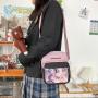 China Factory Women Waterproof Crossbody Bag Canvas Girls Shoulder Bag With Clear Window Custom Mini Ladies ITA Bag