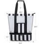 Beach Tote Bag with Detachable Cooler Compartment Insulated Picnic Cooler Bag Pool Bag for Women