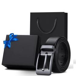 Wholesale customized men leather belt genuine leather alloy pin buckle men's belt
