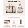LOVEVOOK 4 in 1 High Quality Diaper Bag Tote with Changing Station & Pacifier Case Stylish Baby Bag for Mom Weekender Travel