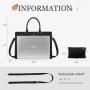 LOVEVOOK New OEM ODM fashion canvas laptop tote handbag briefcase for work large quality Leather laptop office bags for women