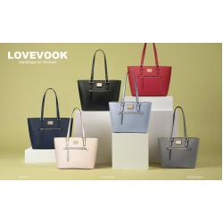 LOVEVOOK 2022 New Fashion pu leather Ladies tote Handbag designer luxury hand bag large capacity womans shoulder totes handbags