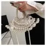 New style acrylic pearl handbag bag shell ladies evening bag chains crossbody bag handbag for women