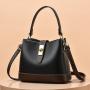 Popular shoulder bucket handbags for women luxury pu leather bags women handbags ladies luxury designer purses wholesale