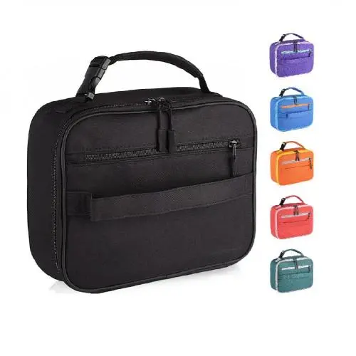 Picnic Portable Food Container Insulated Lunch Bag Custom Logo Printed Soft Oxford Mini Thermal Cooler lunch Bag For Kids