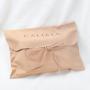 Custom Logo Printed Cotton Canvas Envelope Pouch Gift Cloth Packaging Lingerie Underwear Dust Cover Bag