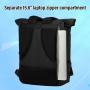 Custom Rucksack Rolltop Eco-friendly Waterproof Backpack Stylish Anti Theft Scool Bag with USB College Laptop Rucksack Unisex