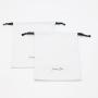 Custom Logo Printed Cotton Twill Drawstring Cosmetic Makeup Storage Bag Recycle Small Cotton Skincare Makeup Pouch