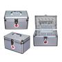 2-layer portable first aid kit storage box aluminum alloy multifunctional family emergency medicine box with handle medicine box