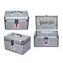 2-layer portable first aid kit storage box aluminum alloy multifunctional family emergency medicine box with handle medicine box