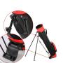 XL154 Holds 9 Golf Clubs Bag New Version Golf Standard Ball Bag Custom Logo Accepted Golf Travel Bag with Bracket