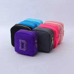 Keymay Custom Wholesale Women Mini Coin Purse Travel Toiletry Bag Storage Cosmetic Bag Makeup Pouch Bag