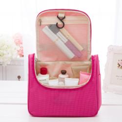 Gelory New Waterproof Hanging Makeup Bag Polyester Travel Organizer Cosmetic Bag for Women Make Up Case Wash Toiletry Bag