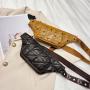 Women's Fashionable Sports Waist Bag Crossbody Multifunctional Mobile Phone Bag with Letter Pattern for Running