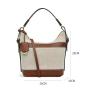 2023 Hot Sale Custom Logo Nice Style Pu Handbag Fashionable Canvas Bucket Bags For Women