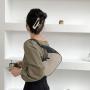New Design Oem Pu Leather Women Handbags Custom Ladies Vintage Shoulder Bag Women Canvas Shoulder Tote Bag