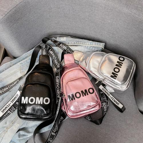 New Fashionable Woman Breast Bag Custom Dazzle Color Soft Letter Cross-body Bag Pu Leather Multifunctional Single Shoulder Bag