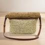 2024 New Fashion Folding Straw Woven Bag Dual purpose Single Shoulder Summer Woven Bag Handbags For Women