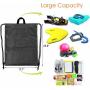 Gelory Mesh Drawstring Bags Washable String Sports Bag For Camping Workout Gear Drawstring Bag Mesh
