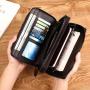 Pu Cartera De Hombre Vintage Zipper Carteras Mujer 2023 New Fashion Men Card Holder Wallet CY109