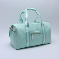 Keymay Custom Women Luggage Shoulder Portable Travel Bag Weekend Overnight Duffel Bag Waterproof Nylon Gym Sport Duffle Bag