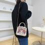 2024 New Chinese style fashion design sense women shoulder chain bag portable cosmetics handbag