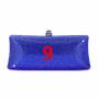Factory wholesale hollow rectangle rhinestone shoulder bags ladies party handbags custom luxury crystal bag clutch evening bags