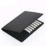 Factory Wholesale Men's Leather Wallets Anti-Theft RFID Blocking Wallet Black Credit Card Holder Money Cash Clip
