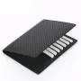 Factory Wholesale Men's Leather Wallets Anti-Theft RFID Blocking Wallet Black Credit Card Holder Money Cash Clip