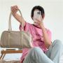 Wholesale Women'S Accessories Bags Nylon Simple Style Pu Leather Handle Design Shoulder Bag Women Hand Bags