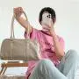 Wholesale Women'S Accessories Bags Nylon Simple Style Pu Leather Handle Design Shoulder Bag Women Hand Bags