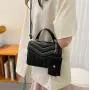 2024 Popular Women's Bag New Korean Fashion Single Shoulder Crossbody Bag Colorful  Oblique Chain PU Envelope Ladies Bag
