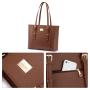 LOVEVOOK wholesale office ladies casual laptop tote bags large leather computer shoulder bag for woman briefcase laptop handbags