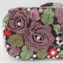 Multicolour rhinestone purse wedding party bridal elegant clutch bags hollow metal crystal flower evening bags luxury