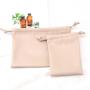 Custom Logo Printed Emboss Pu Leather Drawstring Bag For Cosmetic Waterproof Packaging Gift Makeup Dust Leather Pouch