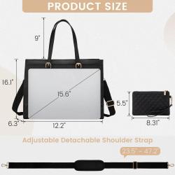 LoVEVOOK wholesale fashion 2pc handbags sets large capacity Lady Office work 15.6in computer hand bags custom Briefcase for wome