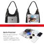 Realer wholesale PU leather OEM custom artificial Leather bags ladies hobo shoulder tote bags for women purse and handbags